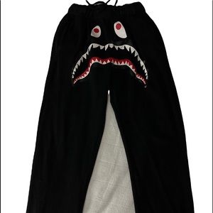 BAPE CRAZY SHARK SLIM FIT SWEAT PANTS MENS